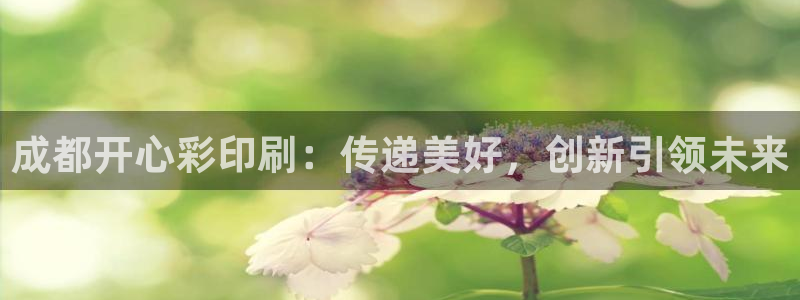 尊龙时凯现在优惠多少：成都开心彩印刷：传递美好，创新引领未来